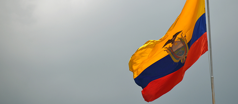 la bandera de ecuador